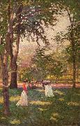 Paxton, William McGregor The Croquet Players oil painting reproduction